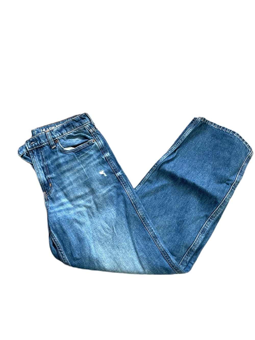 ❤️ GAP TEEN LOW STRIDE MED WASH DENIM JEANS SIZE 14